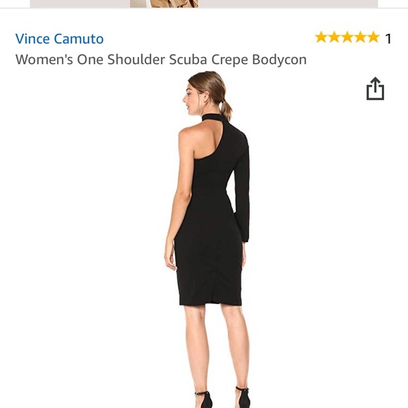 Vince Camuto One Shoulder. Size L - Picture 2 of 3